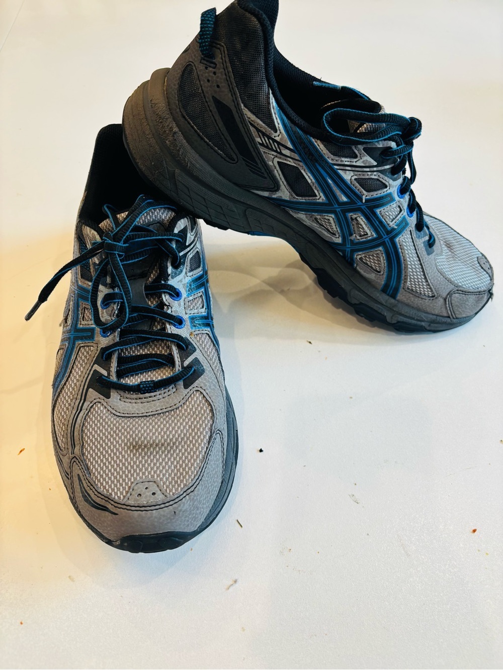 Asics Gel Venture 6 Men’s Gray and Blue Athletic Running Shoes size 11 - Picture 9 of 10